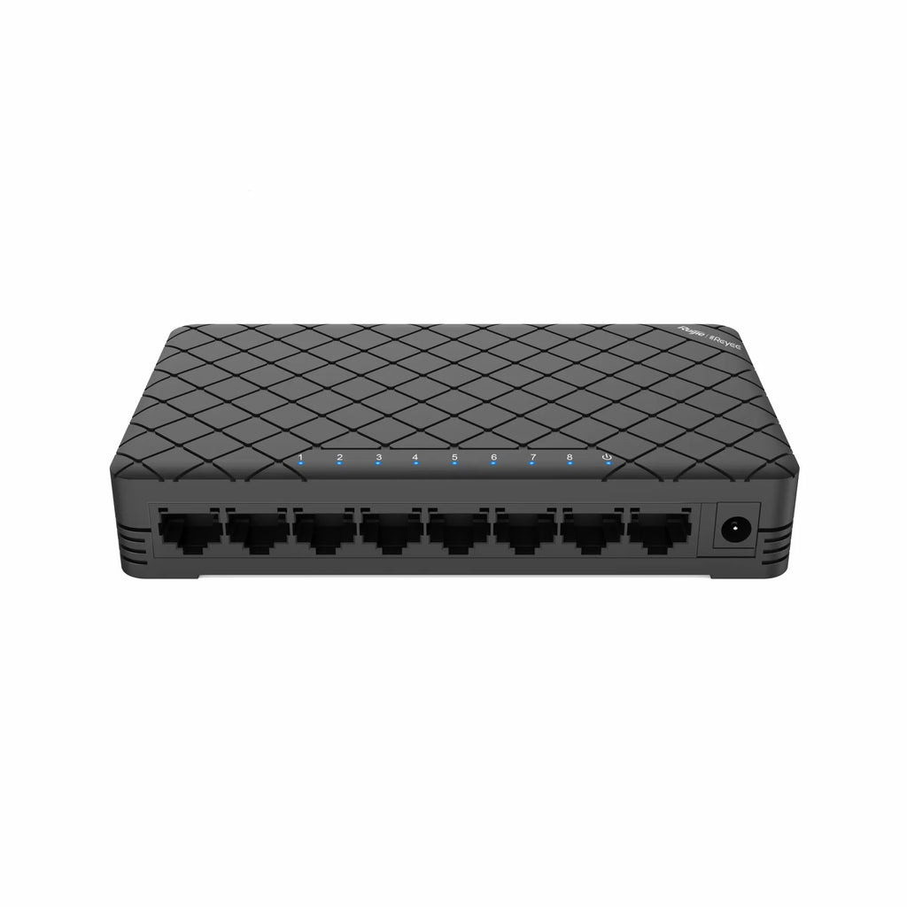 Reyee by Ruijie RG-ES08 8-Port Unmanaged Desktop Switch Fast Ethernet Plug & Play Network Switch SOHO