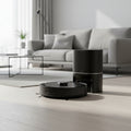 TP-Link Tapo RV30 Max Plus robot vacuum cleaning living room floor with smart navigation