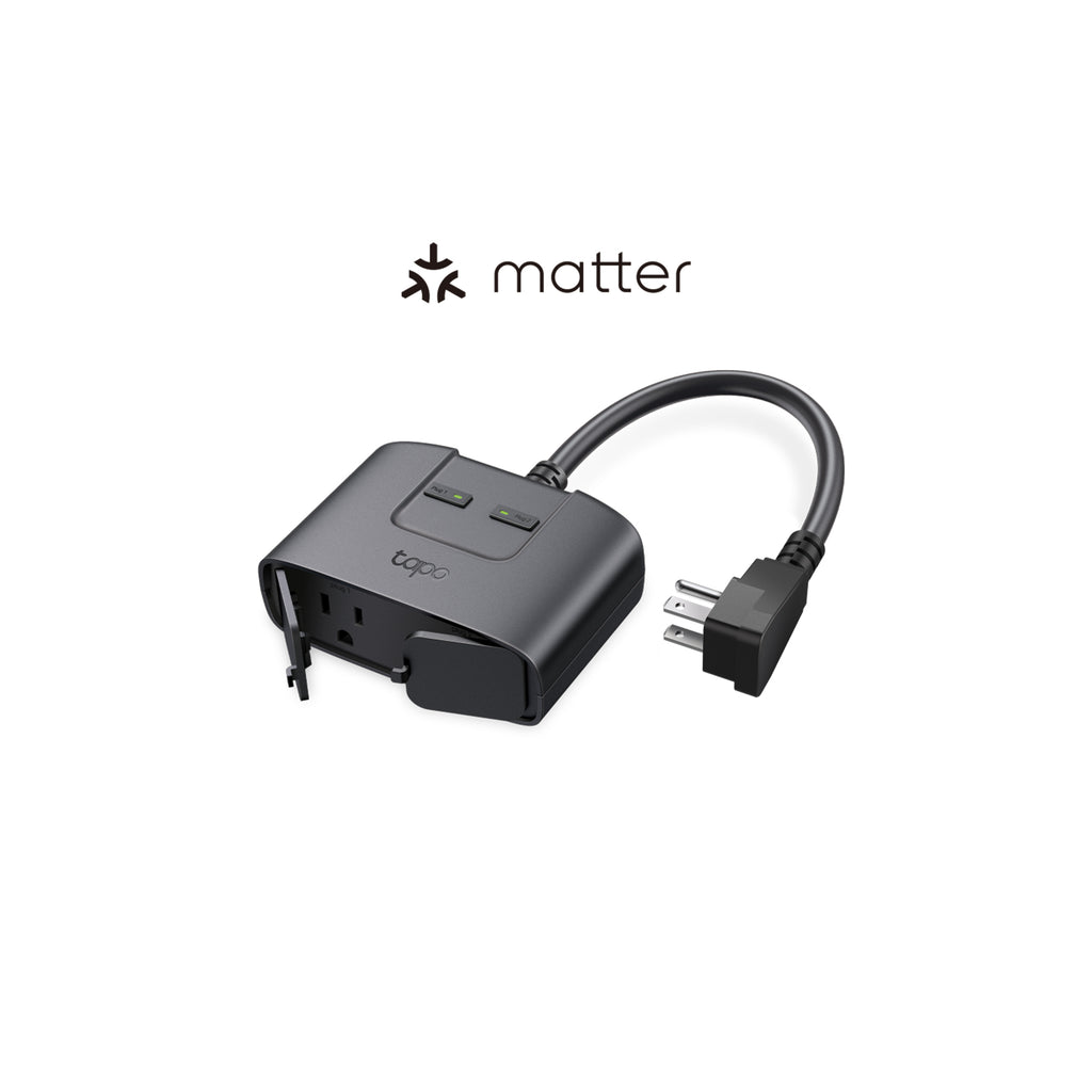 Tapo P400M Smart WiFi Outdoor Plug – Waterproof Smart Power Outlet with App & Voice Control