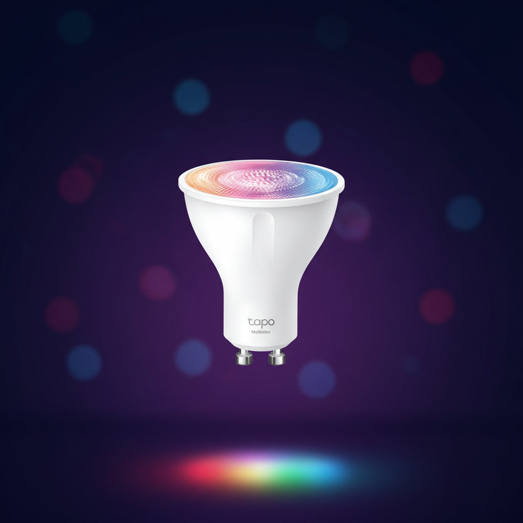 TP-Link Tapo L630 smart WiFi multicolor spotlight RGB LED bulb changing colors via app control
1-Pack 2-Pack 4-Pack