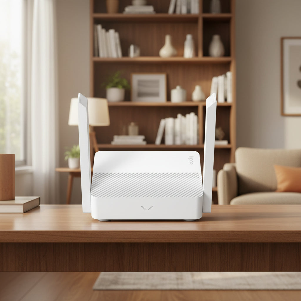 CUDY WR300 300 Mbps Multi-Mode Wi-Fi Router – Compact Wireless Router for Home & Office Internet Setup