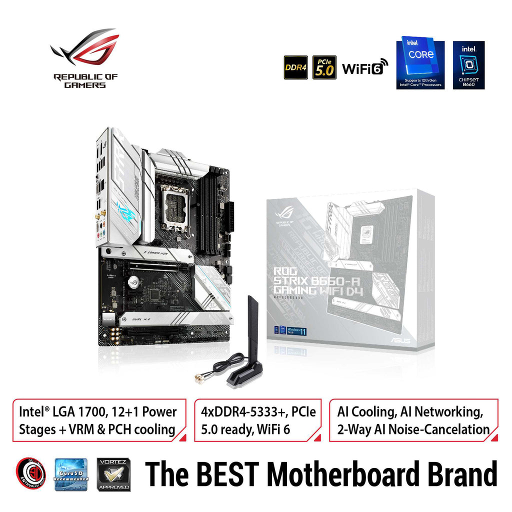 ASUS ROG Strix B660-A Gaming WiFi D4 ATX Motherboard