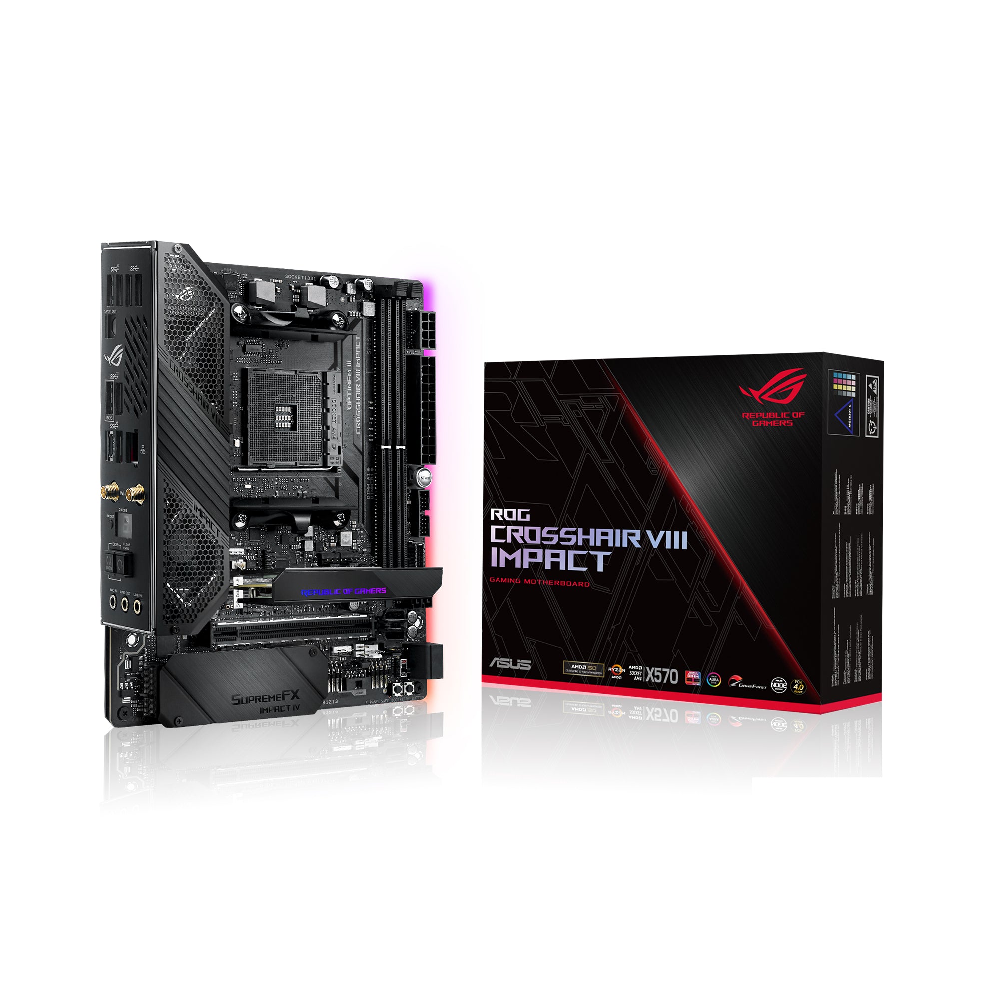 ASUS ROG Crosshair VIII IMPACT Mini-DTX Gaming Motherboard
