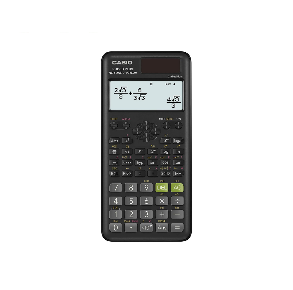 Casio fx-85ES PLUS-2 Scientific Calculator 252 Functions Natural Textbook Display