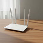 CUDY WR300S multi mode WiFi router home desk setup