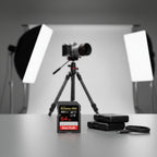 SanDisk Extreme PRO SD Card UHS-II for 8K video recording.

64GB