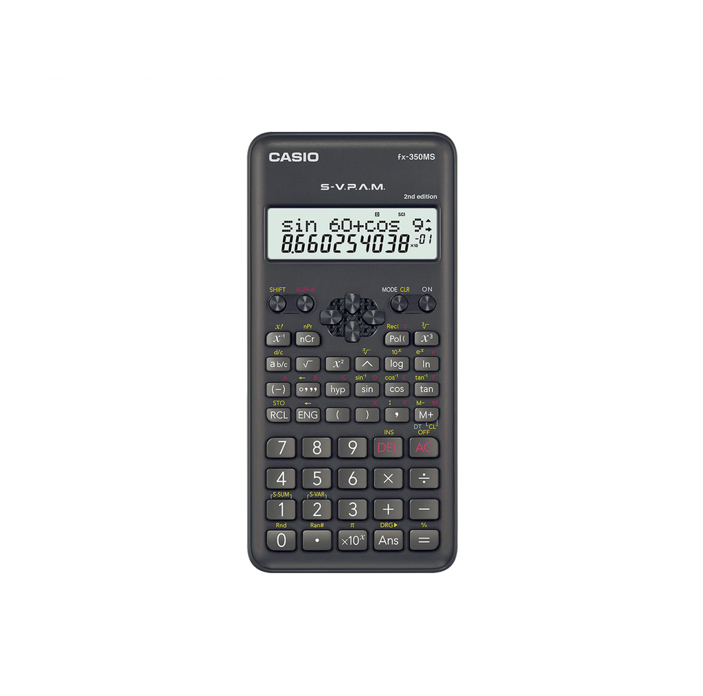 Casio fx-350MS-2 Scientific Calculator 240 Functions 2-Line Display S-V.P.A.M.