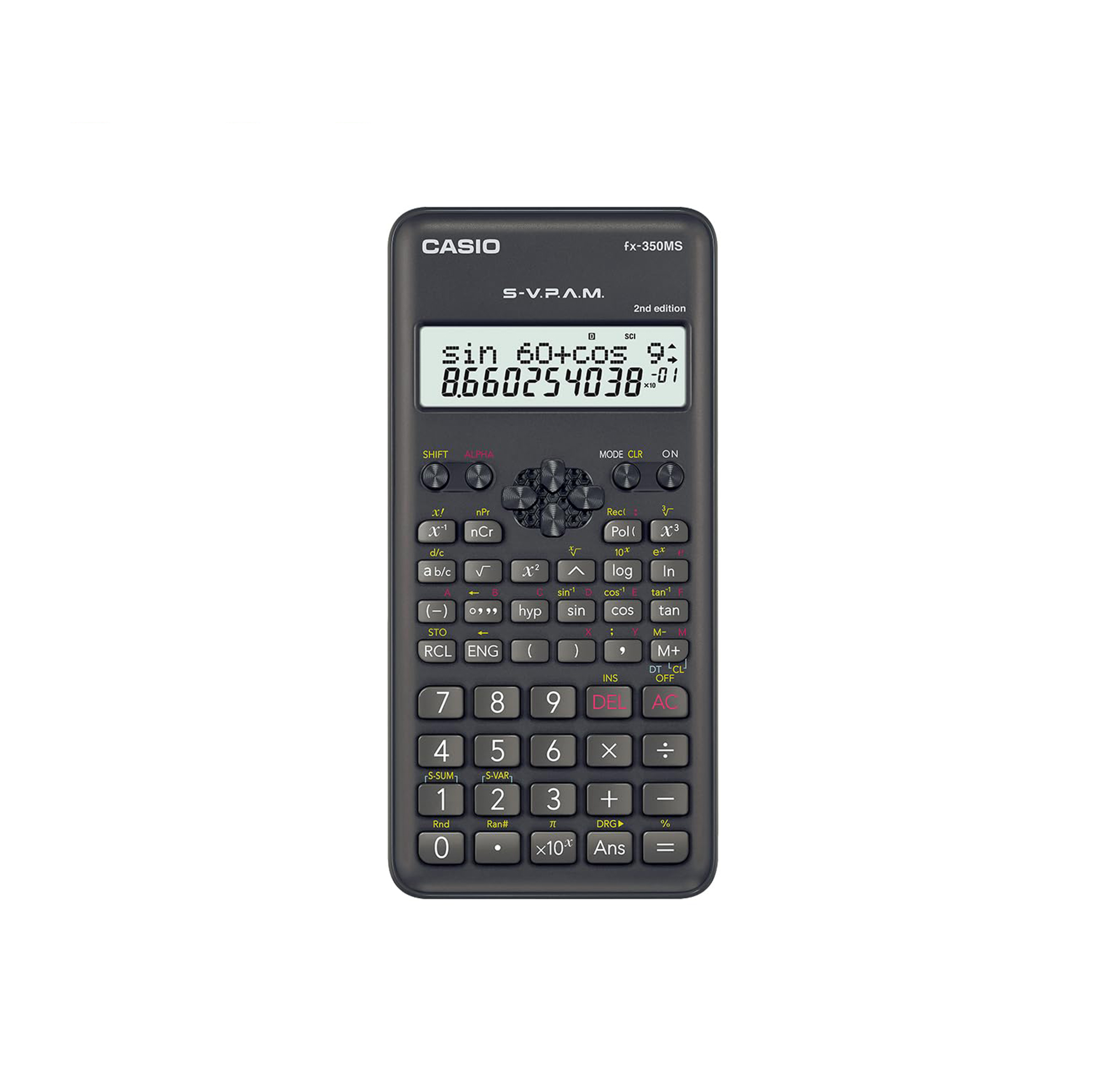 Casio fx-350MS-2 Scientific Calculator 240 Functions 2-Line Display S-V.P.A.M.