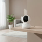 Tapo C200C 1080p WiFi camera monitoring living room with motion tracking