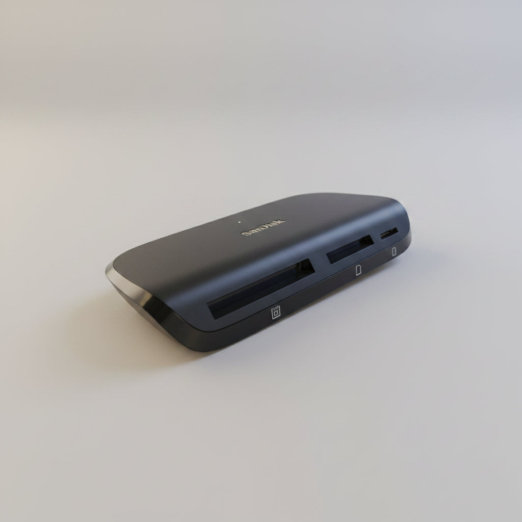 SanDisk ImageMate PRO USB-C multi-card reader SDDR-A631-GNGNN close-up