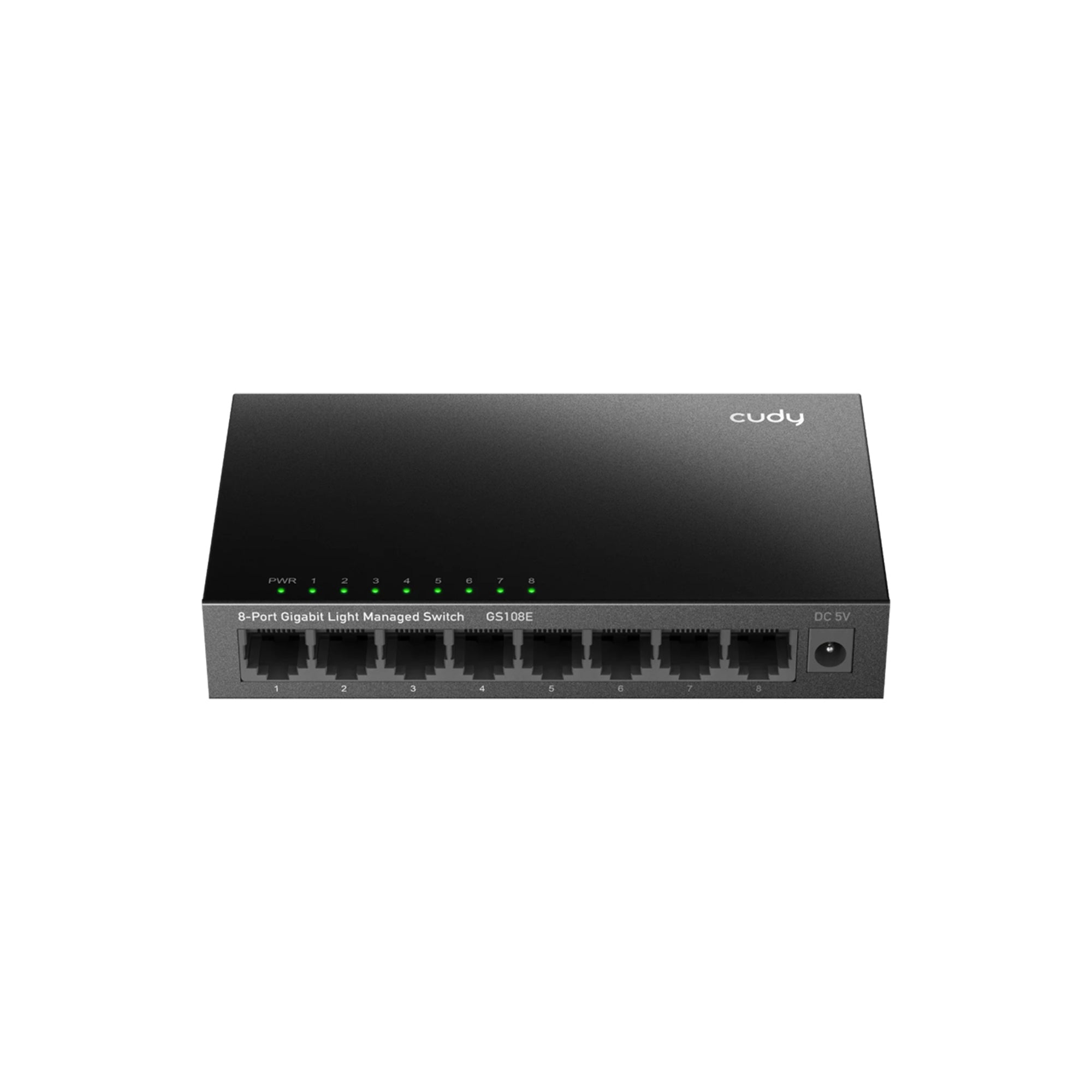 CUDY GS108E 8-Port Gigabit Easy-Managed Switch – Metal Smart Managed LAN Switch with VLAN, QoS, SNMP & Desktop/Rack Mount Support