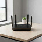 CUDY WR1500 AX1500 WiFi 6 mesh router home desk setup