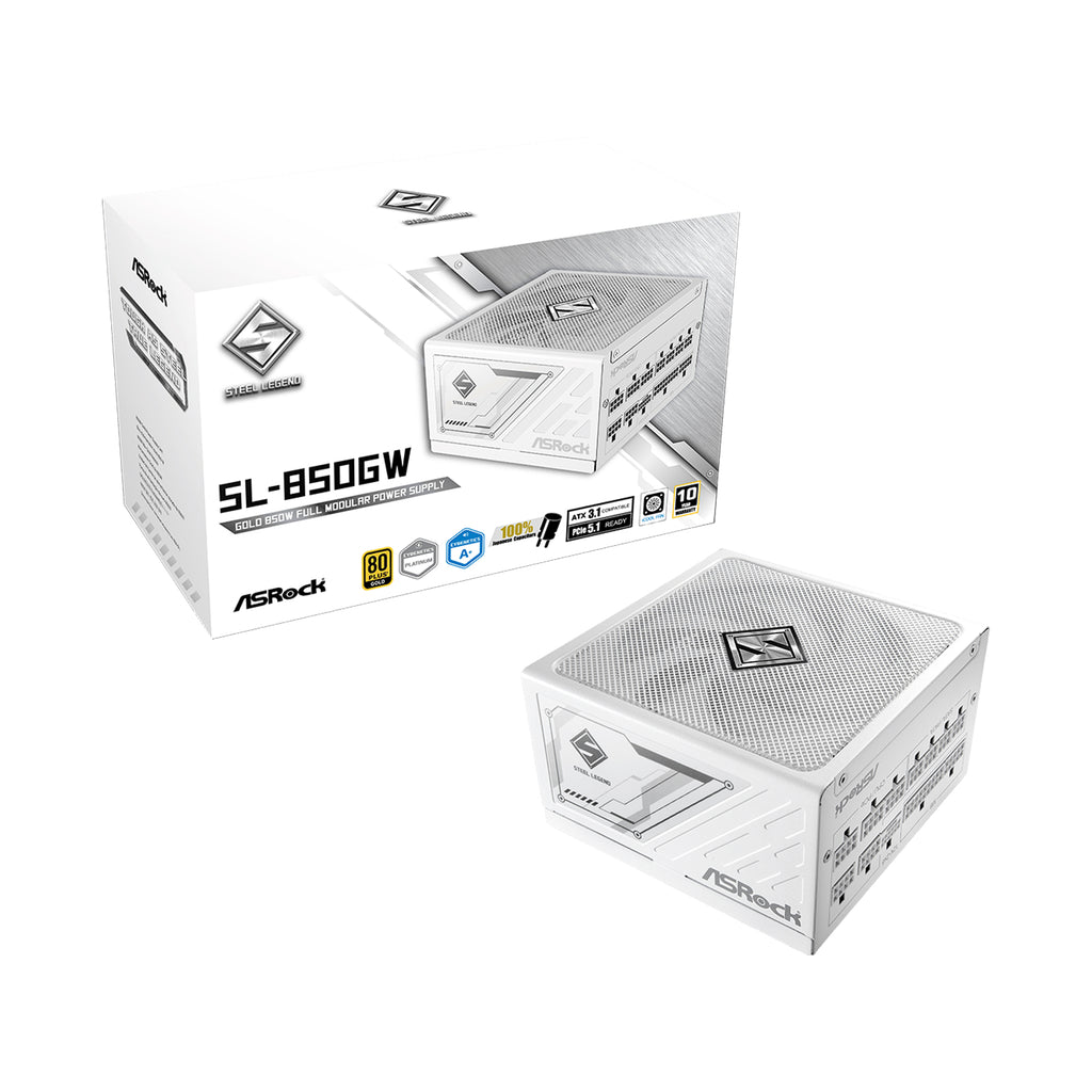 ASRock Steel Legend SL-850GW 850W 80+ Gold & Cybenetics Platinum Full Modular Power Supply