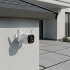 TP-Link Tapo C310 outdoor security camera mounted on house exterior wall