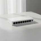 CUDY FS108D 8-port Fast Ethernet switch tabletop setup