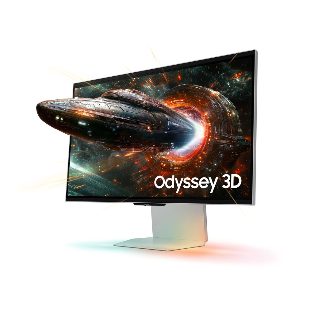 Samsung Odyssey 3D G90XF 27-Inch 4K IPS 165Hz HDR10+ Gaming Monitor 1ms G-Sync Compatible FreeSync Premium Spatial Gaming Display Mercury Silver