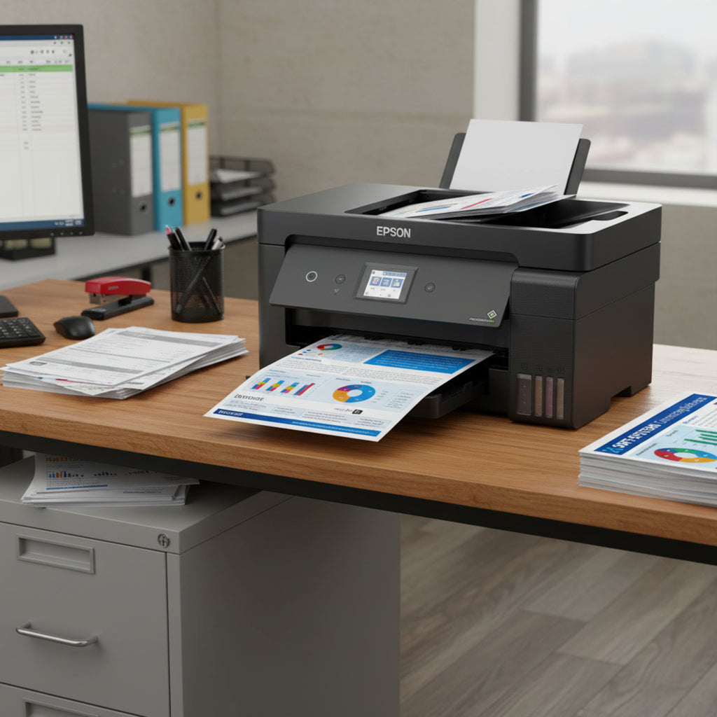pson EcoTank L14150 A3+ multifunction printer office setup