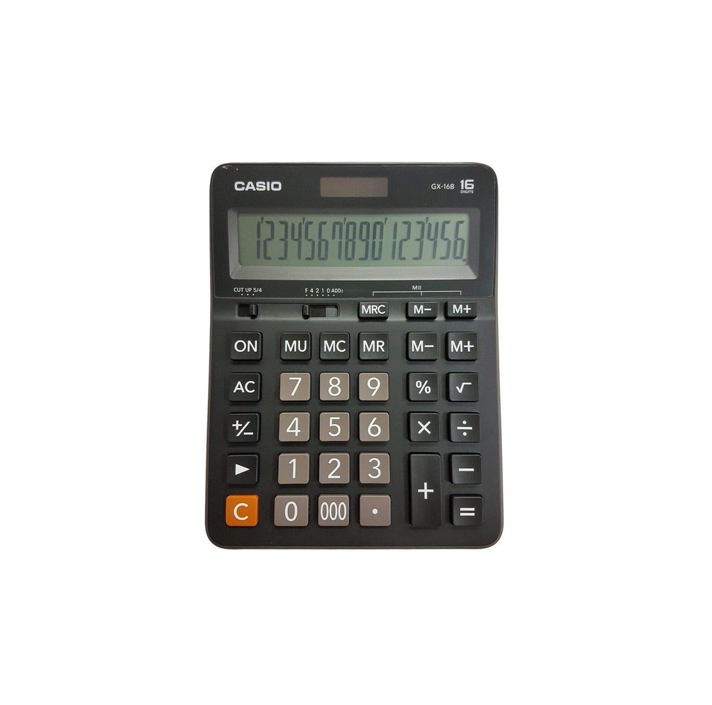 Casio GX-16B 16-Digit Desktop Calculator Solar & Battery Extra Large Display