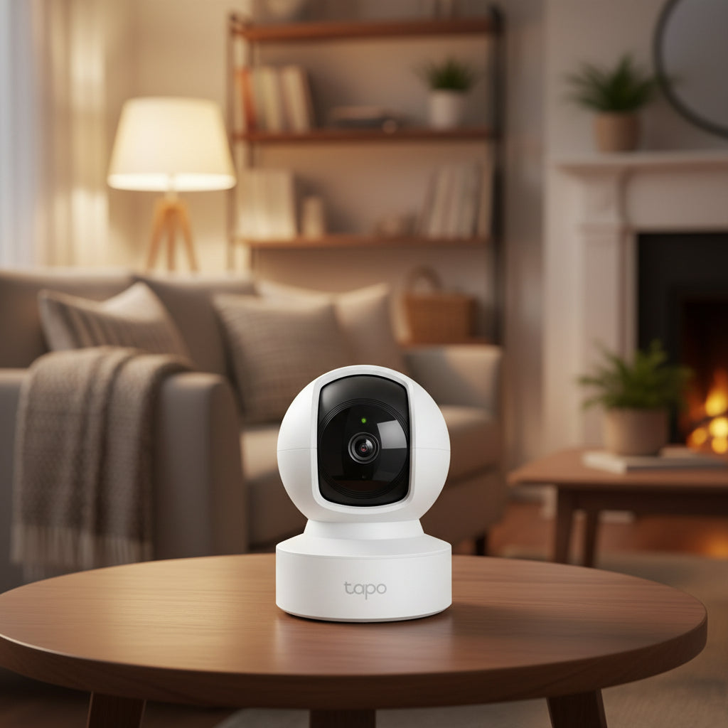 Tapo C202 Pan/Tilt Home Security Camera – WiFi Indoor Surveillance Camera with Motion Tracking & App Control