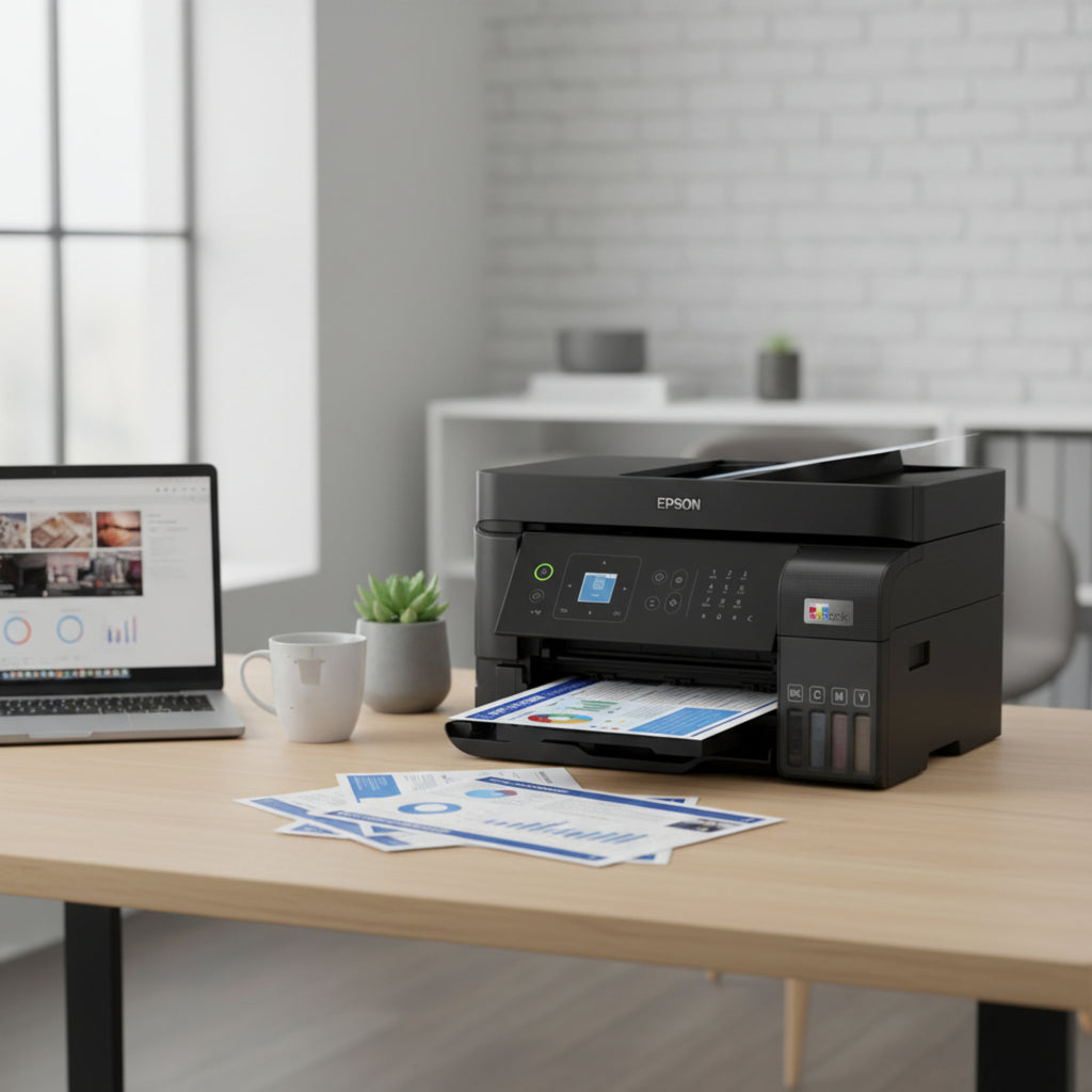 Epson EcoTank L5590 wireless ink tank printer modern office setup