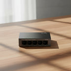 CUDY GS105 5-port gigabit unmanaged switch metal body tabletop setup