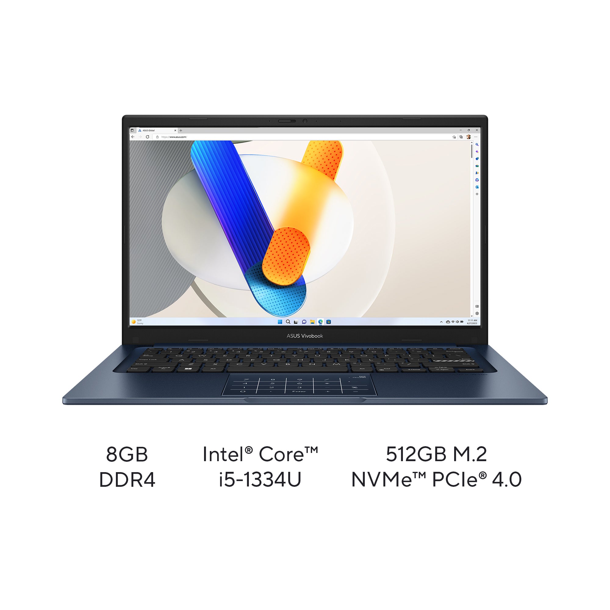 Asus Vivobook 14 X1404VA-NK766WSM i5-1334U 8GB 512G SSD 14" FHD Laptop