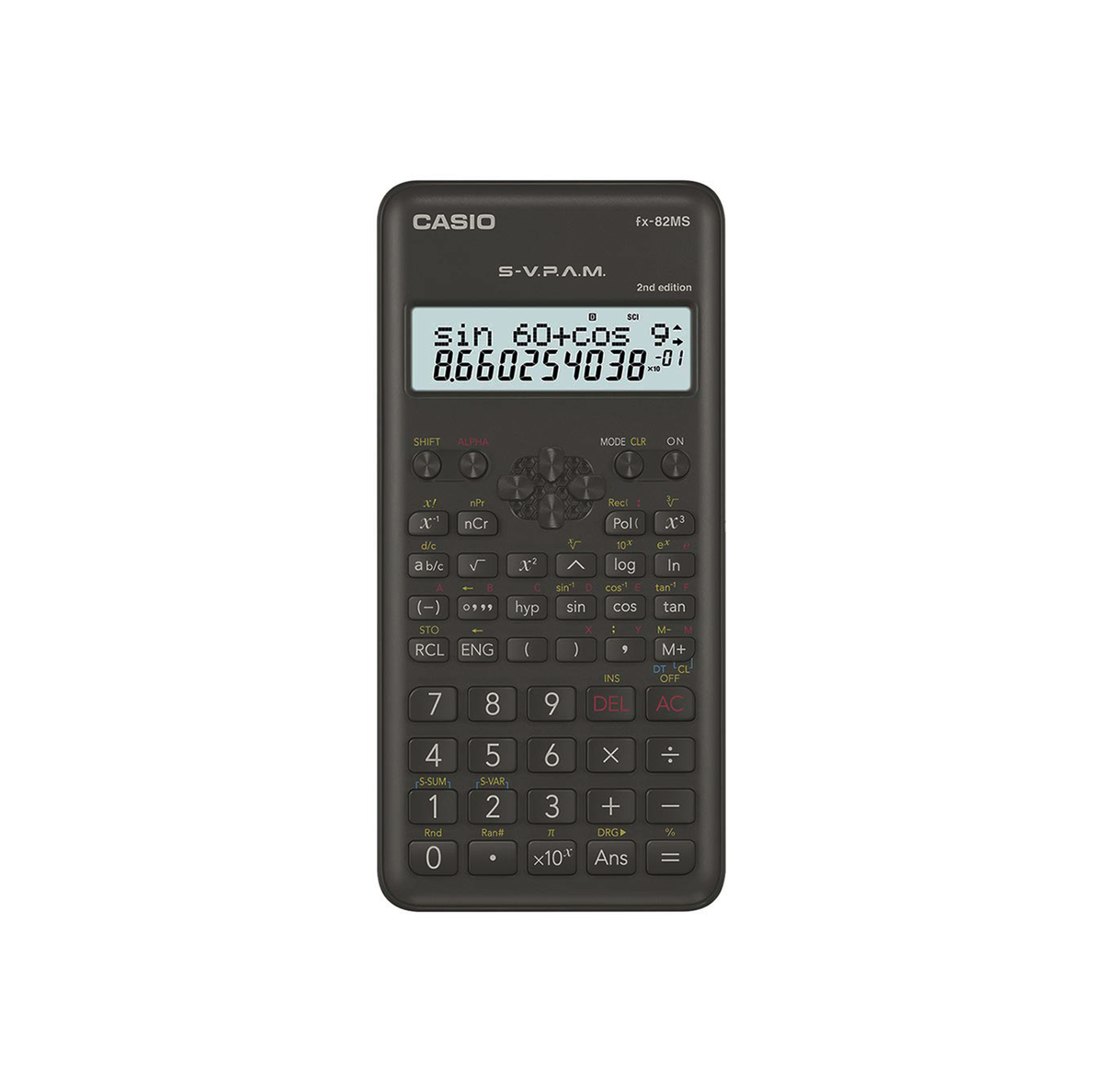 Casio fx-82MS-2 Scientific Calculator 240 Functions 2-Line Display