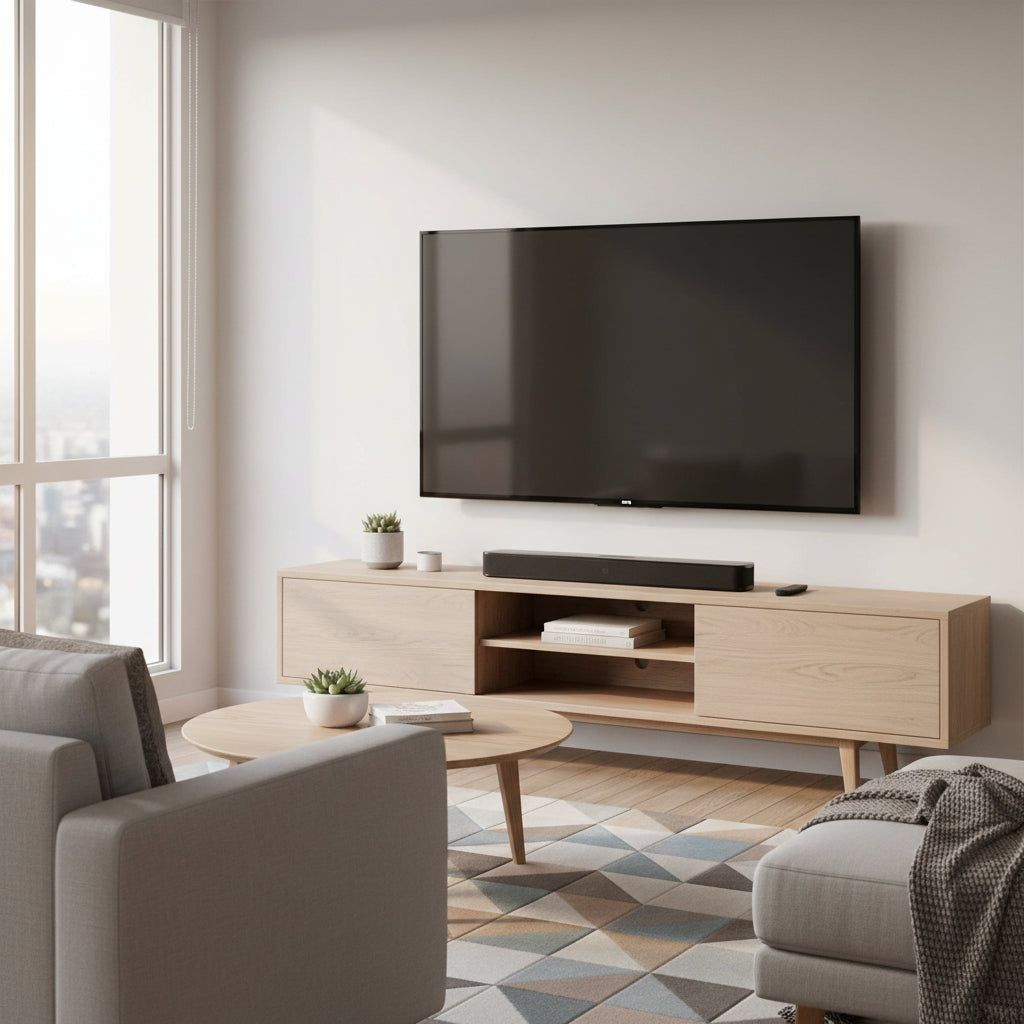JBL Bar 2.0 all in one compact soundbar living room setup.