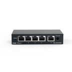 Reyee by Ruijie RG-ES105D 5-Port 10/100Mbps Unmanaged Desktop Switch Fast Ethernet Plug & Play Network Switch SOHO