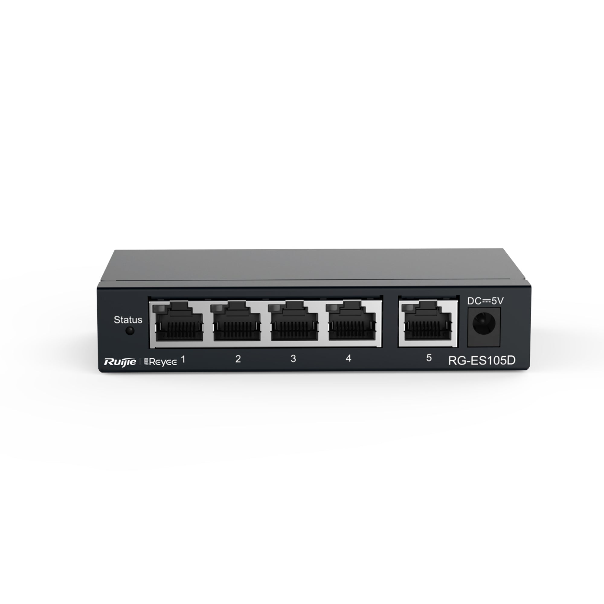 Reyee by Ruijie RG-ES105D 5-Port 10/100Mbps Unmanaged Desktop Switch Fast Ethernet Plug & Play Network Switch SOHO