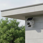 TP-Link Tapo C645D KIT solar dual-lens pan tilt security camera installed outdoors