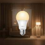 Tapo L510E smart bulb controlled via mobile app adjusting brightness levels