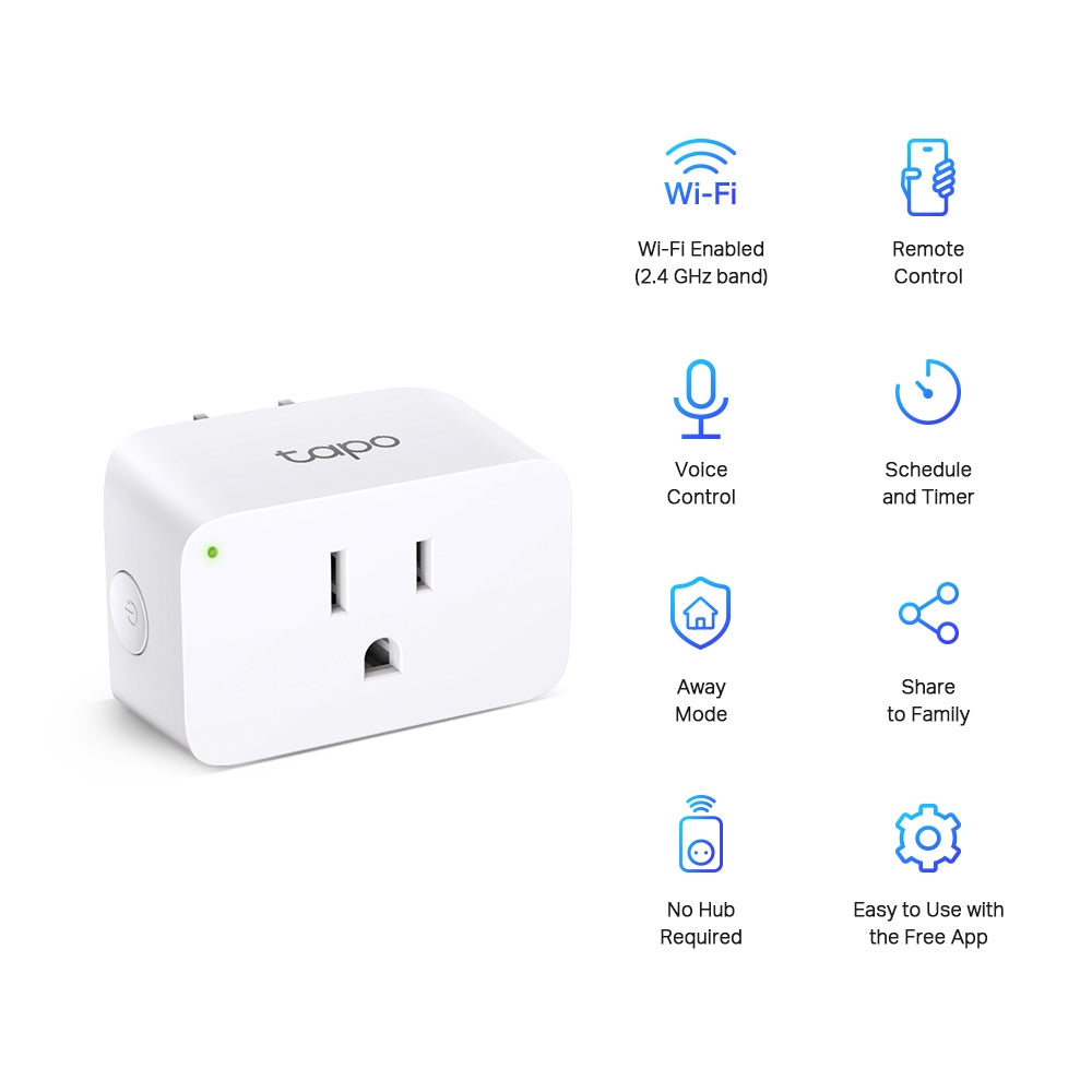 Tapo P105 Mini Smart Wi-Fi Plug – Compact Smart Socket with App & Voice Control