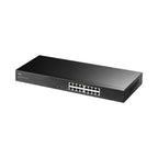 CUDY GS1016L 16-Port Gigabit Unmanaged Switch – Rackmount Metal High-Speed LAN Switch with VLAN, QoS & Extend Mode for Office & Enterprise Networks
