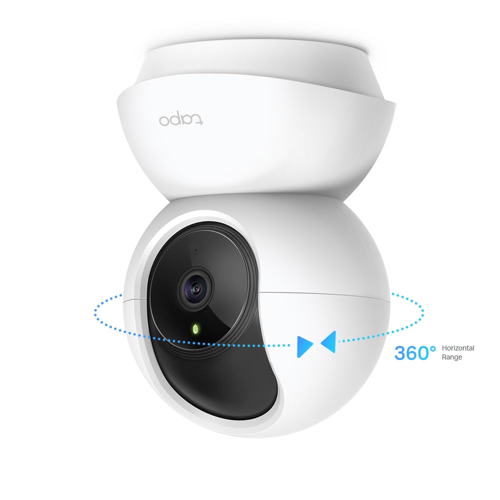 Tapo C210 Pan/Tilt Home Security Wi-Fi Camera – 2K 3MP Smart Indoor Camera with 360° View, Motion Tracking & Night Vision