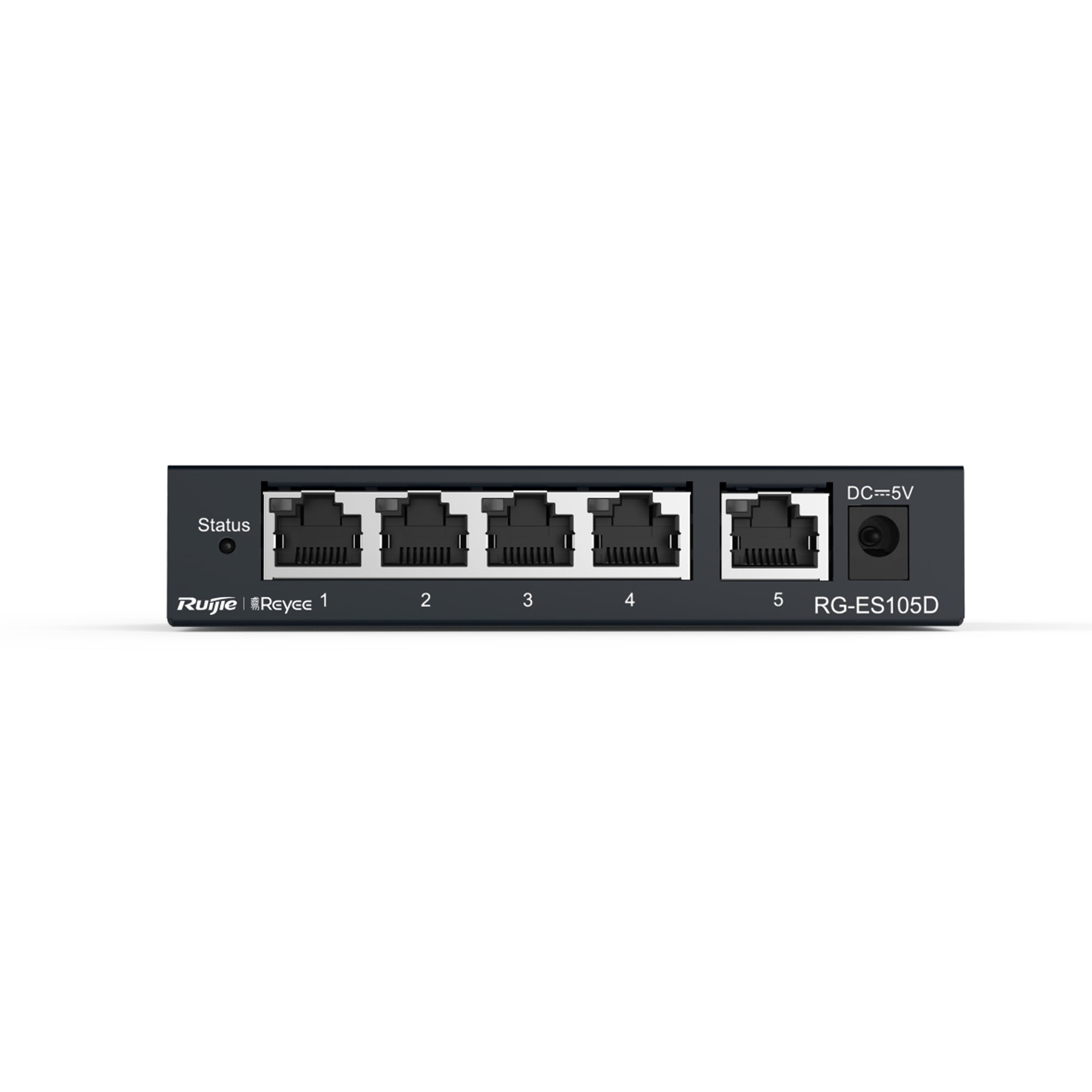 Reyee by Ruijie RG-ES105D 5-Port 10/100Mbps Unmanaged Desktop Switch Fast Ethernet Plug & Play Network Switch SOHO