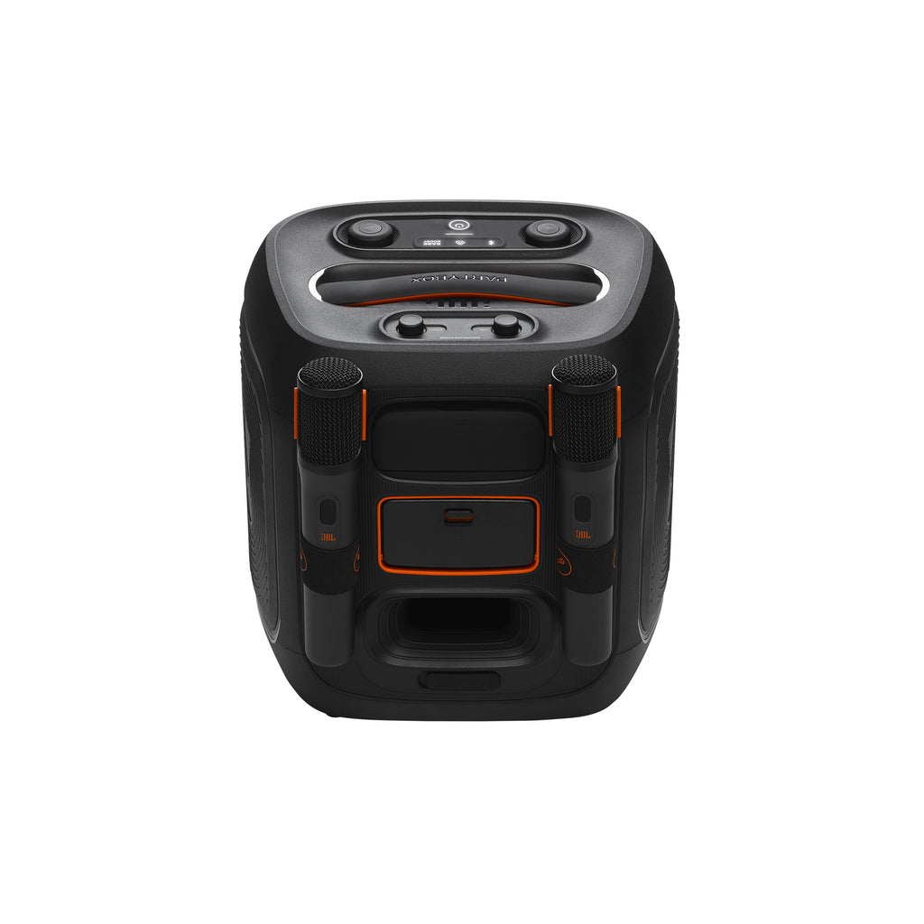 JBL PartyBox Encore 2 Portable Party Speaker with 2 Wireless Microphones – Powerful Bass Bluetooth Party Speaker for Karaoke, Indoor & Outdoor Events