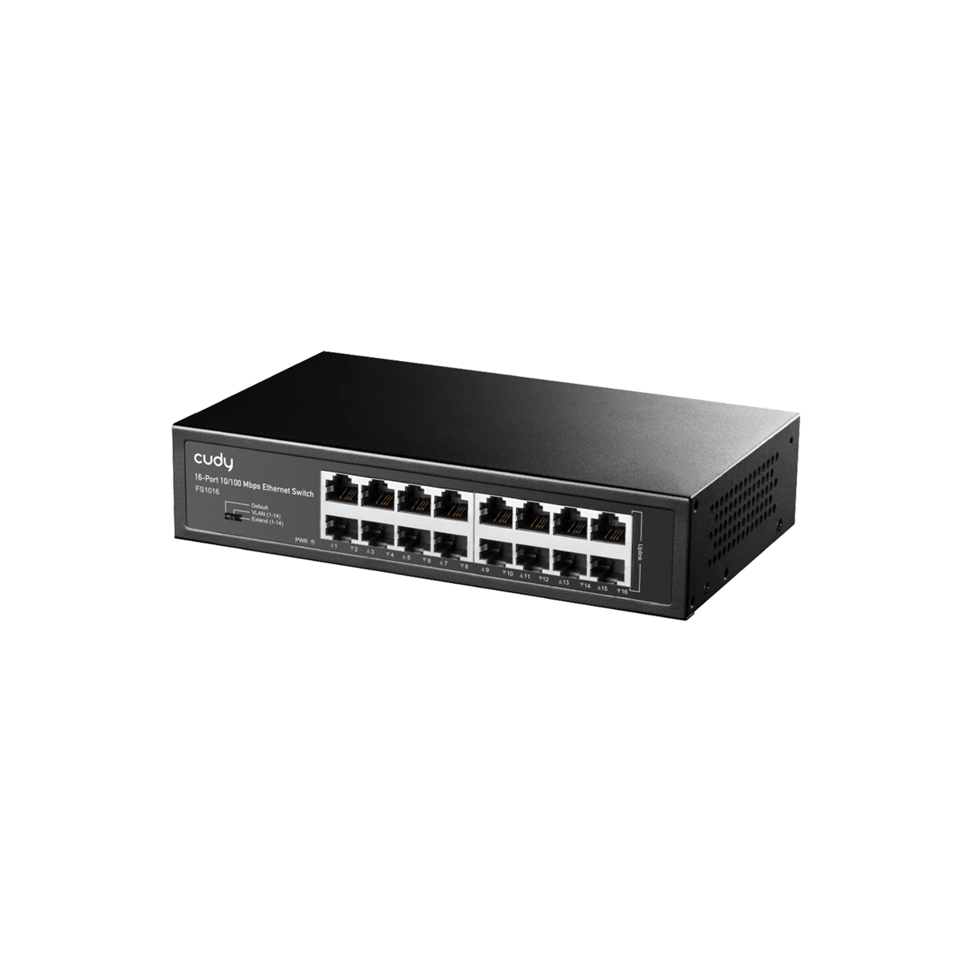CUDY FS1016 16-Port 10/100 Mbps Ethernet Switch – Rackmount Fast Ethernet Unmanaged Switch for Office, CCTV & Network Expansion