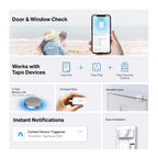 Tapo T110 Smart Contact Sensor – Door & Window Security Sensor with Real-Time Monitoring & Instant Alerts