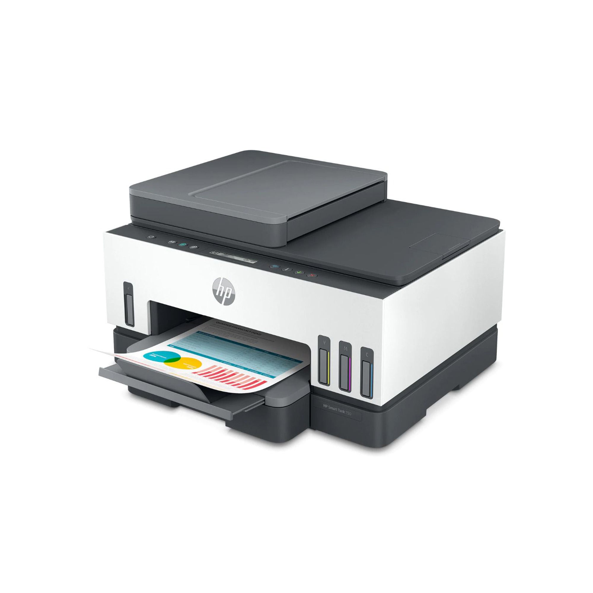 HP Smart Tank 750 WiFi All-in-One Wireless Ink Tank Printer – Print, Scan, Copy & High-Capacity Refillable Ink System with ADF for Home & Office