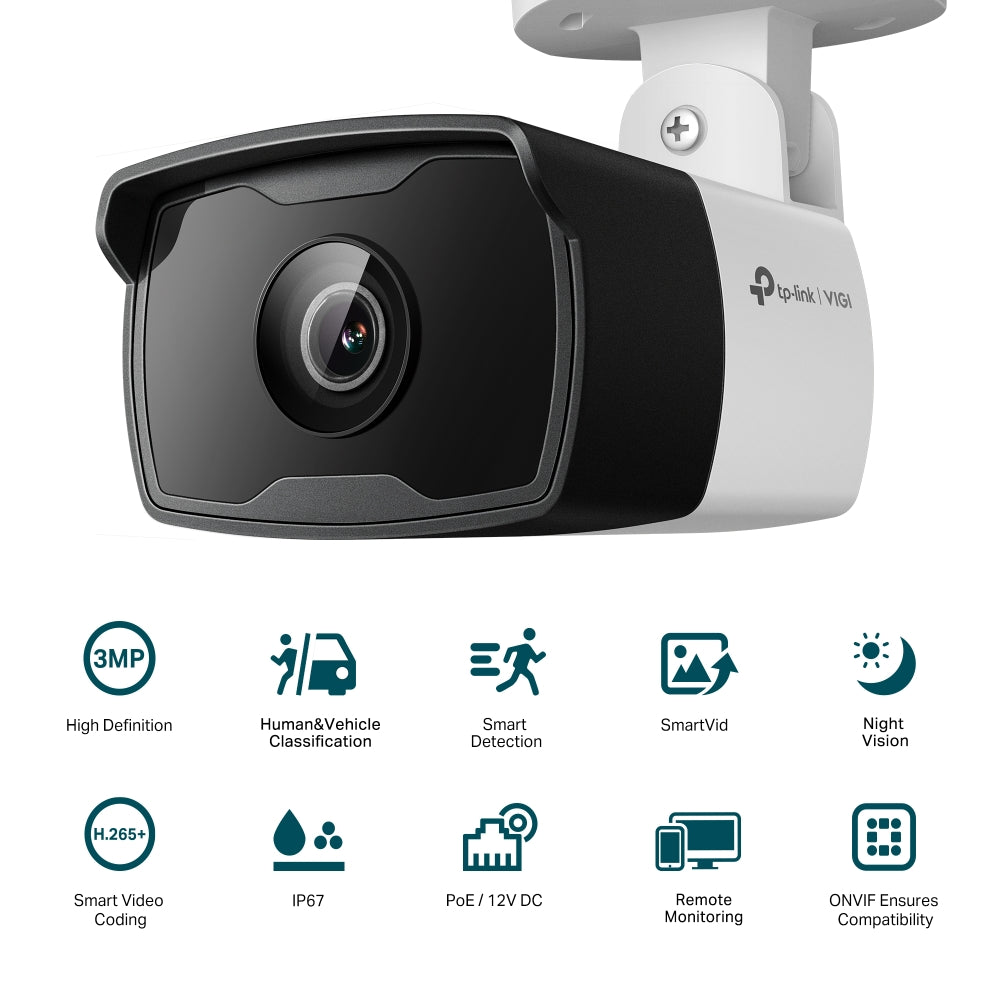 TP-Link VIGI C330I 3MP Outdoor IR Bullet Network Camera