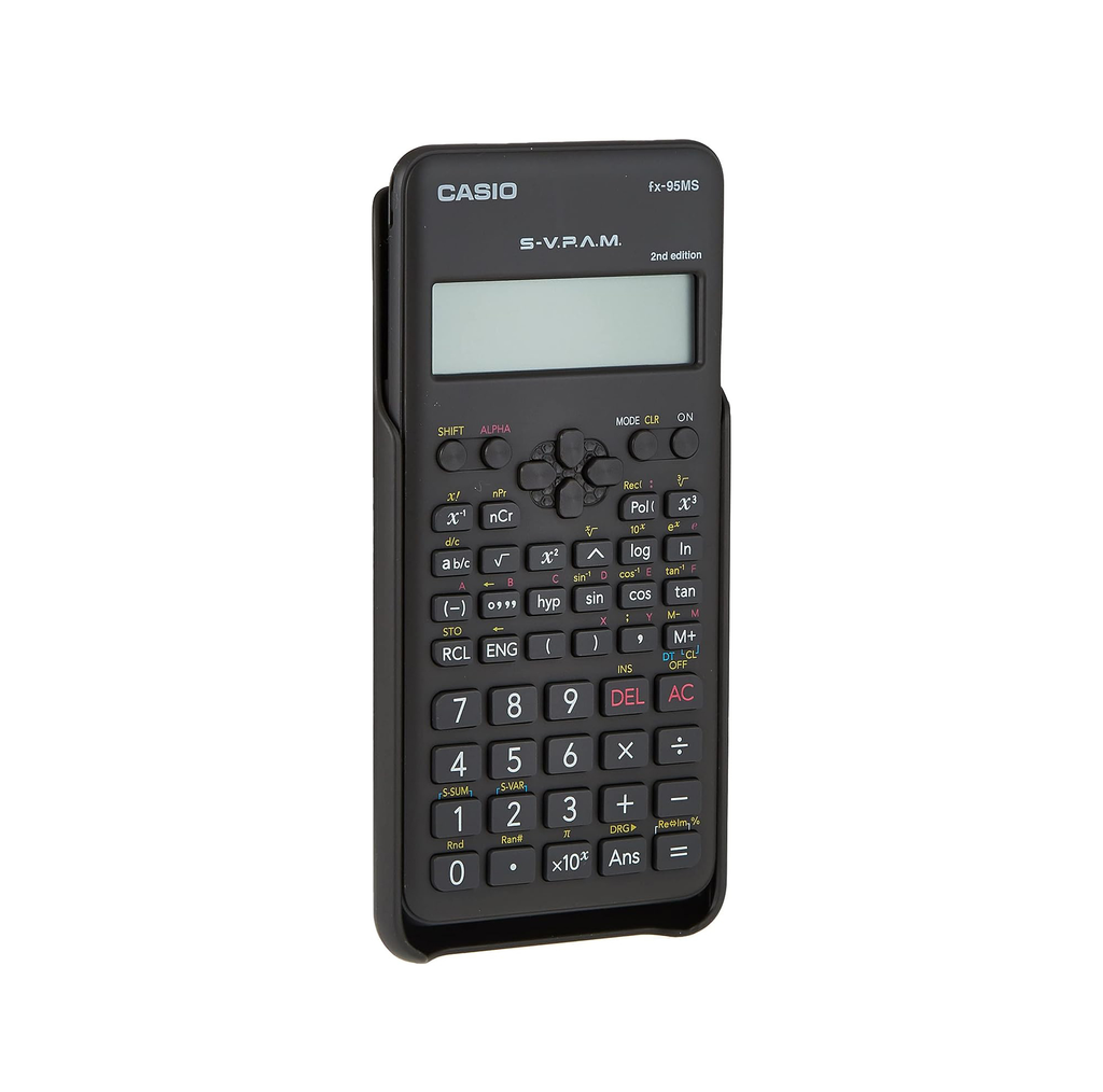 Casio fx-95MS-2 Scientific Calculator 244 Functions 2-Line Display Equation Fraction Statistics