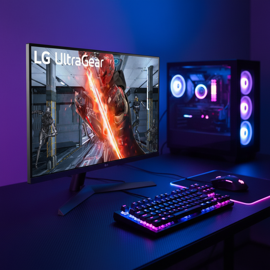 LG 27GN60R-B UltraGear 27-inch 144Hz IPS gaming monitor esports display