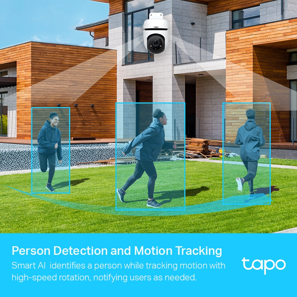 Tapo TC40 Outdoor Pan/Tilt Security Wi-Fi Camera – Smart 1080p Surveillance Camera with 360° View, Motion Tracking & Night Vision