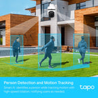 Tapo TC40 Outdoor Pan/Tilt Security Wi-Fi Camera – Smart 1080p Surveillance Camera with 360° View, Motion Tracking & Night Vision