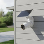 TP-Link Tapo C460 KIT solar powered 4K security camera installed outdoors on house wall