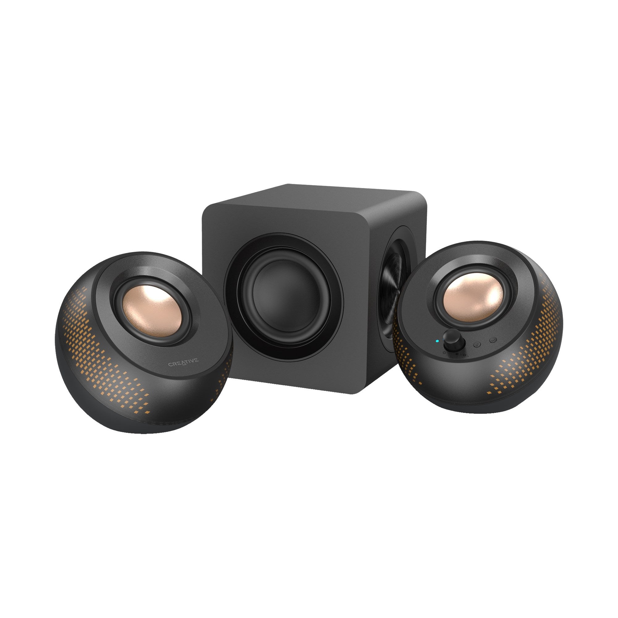 Creative Pebble X Plus 2.1 USB-C Speakers Customizable RGB Lighting (MF0495)