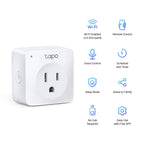 Tapo P100 Mini Smart Wi-Fi Socket – Compact Smart Plug with App & Voice Control