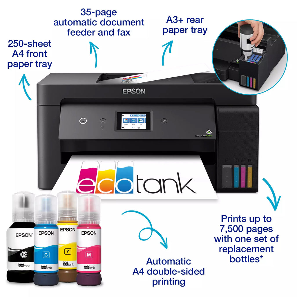 Epson EcoTank L14150 A3+ Wi-Fi Duplex Ink Tank Printer – Multifunction Print, Scan, Copy, Fax with ADF Wide Format Business Printer