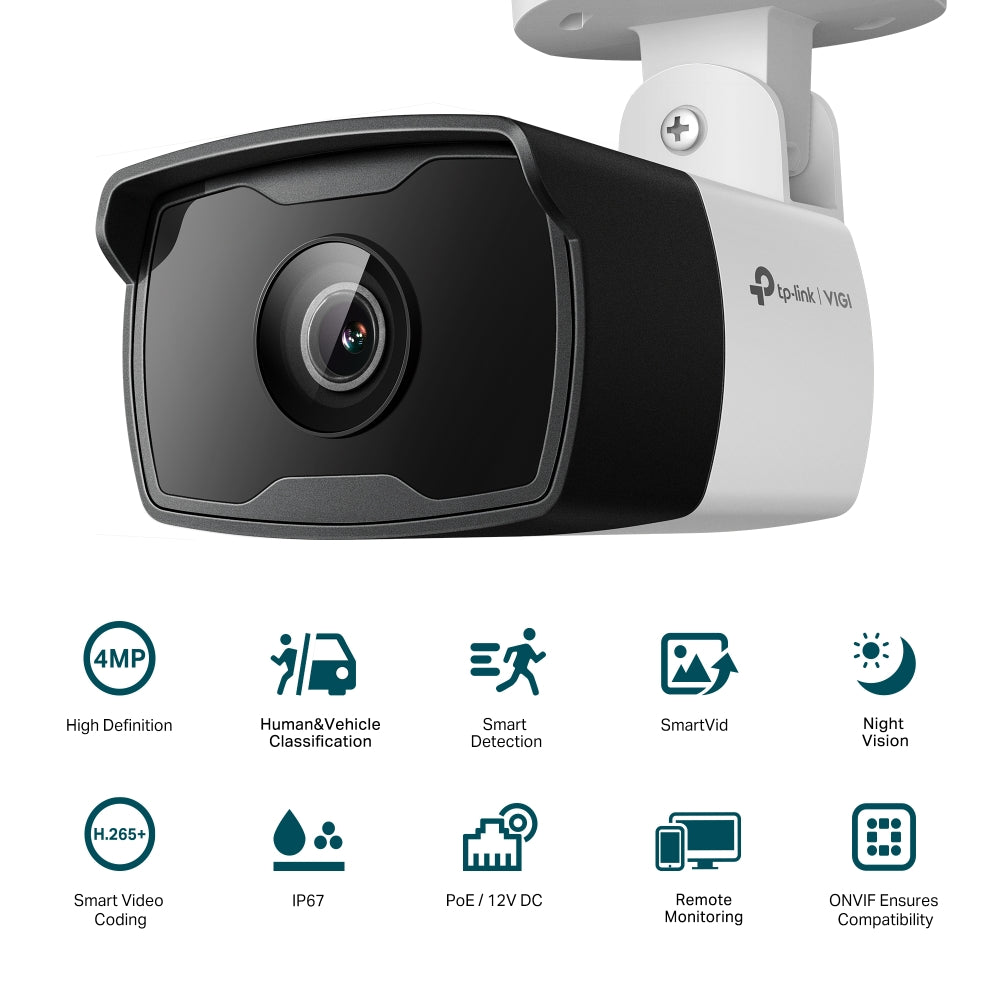 TP-Link VIGI C340I VIGI 4MP Outdoor IR Bullet Network Camera